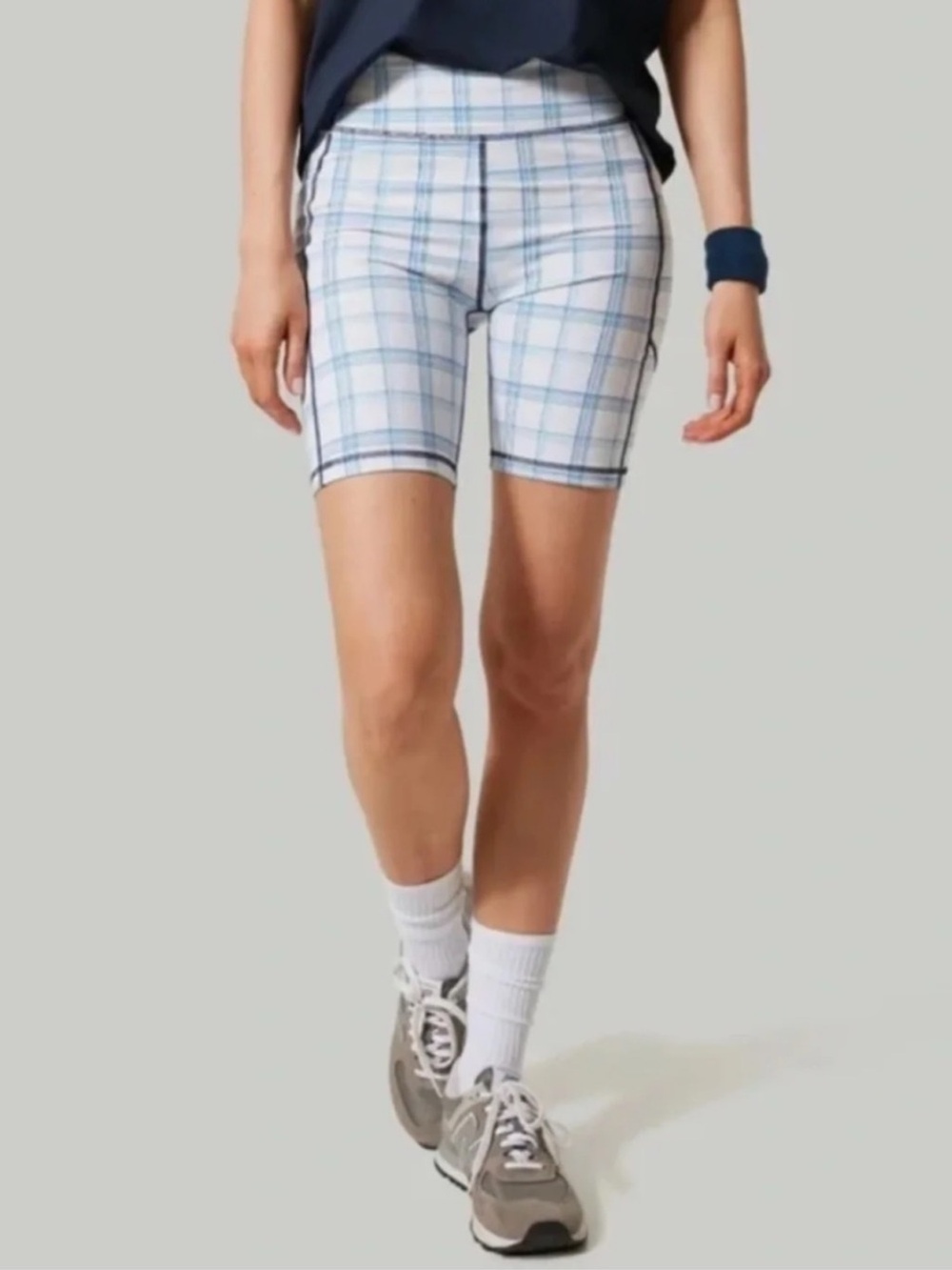 TUCKERNUCK Sport Provincial Plaid Biker Athletic Shorts Size Small NWT